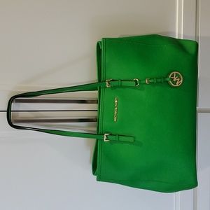 Michael Kors Kelley Green Tote Bag